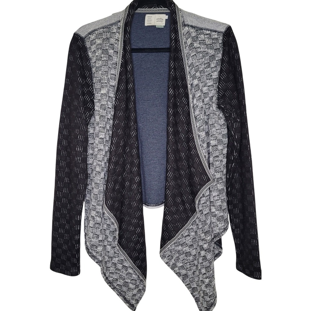 Anthropologie Saturday Sunday Luci Cardigan Sweater Sz L Geometric Women's Boho